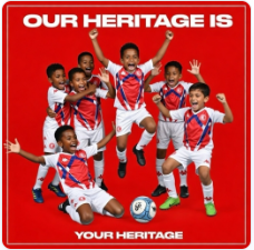 Cape Town Spurs heritage — young Urban Warrior players in club kit